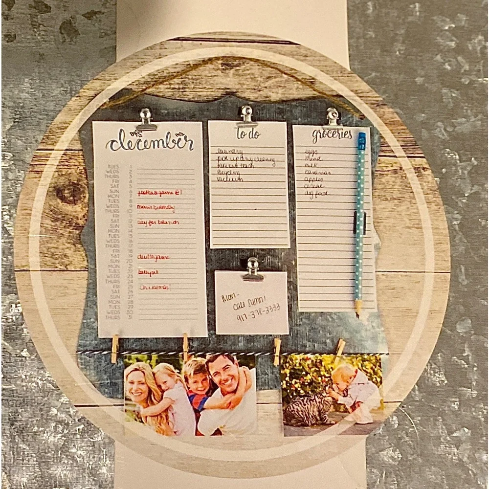 Tin Hanging Memo Plaque